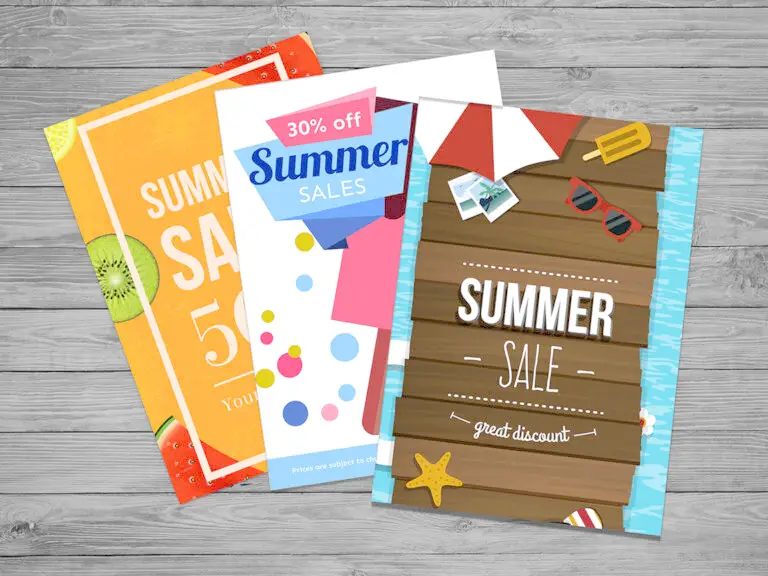 Flyers, postcards, booklets, and printed marketing pieces